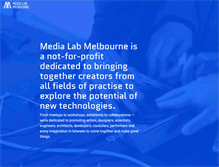 Tablet Screenshot of medialabmelbourne.com.au